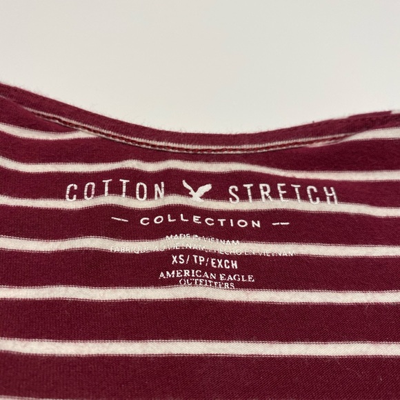 Red and white stripped crop top - Picture 3 of 3